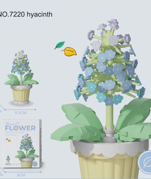 Bouwstenen Bloemen in Pot - Creatieve Mini Bloemenboeketten Bouwpakketten