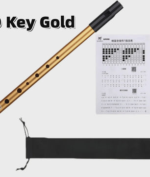 Miwayer Ierse Tin Whistle - 6 Gaten Fluit in C/D Toets - Folk Muziekinstrument voor Beginners