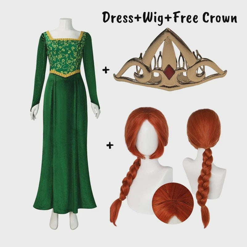 Prinses Fiona Jurk - Shrek Cosplay Kostuum voor Dames | Halloween & Feest