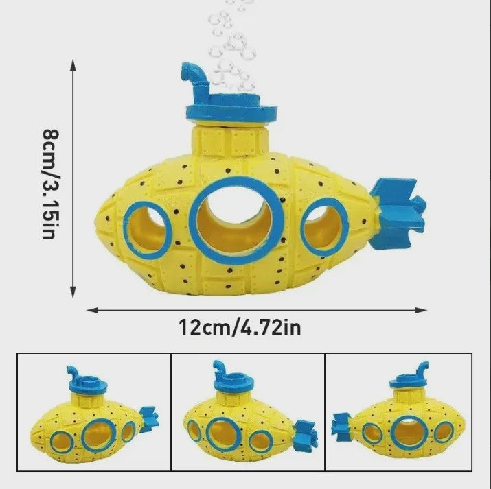 Decoratieve Onderzeeër voor Aquarium - Schuilplaats voor Vissen & Garnalen