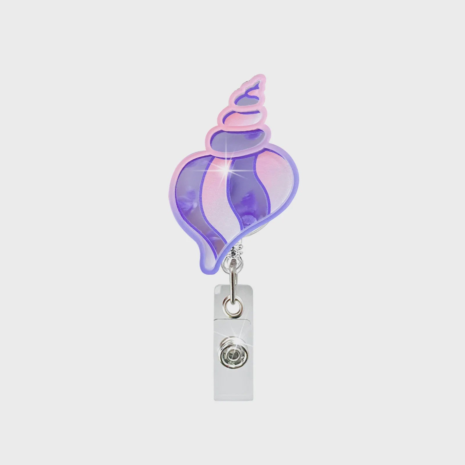 Retractable Badge Reel Clip met Dieren & Koraal - ID Kaarthouder voor Studenten, Dokters, Verpleegkundigen
