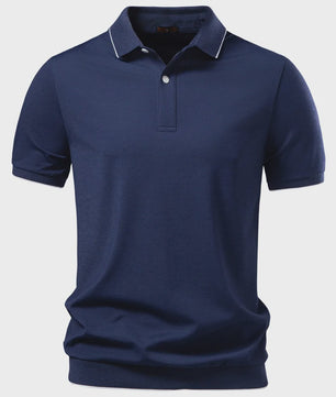 AIOPESON Heren Tencel Polo Shirt - Premium Kwaliteit & Ademend Comfort