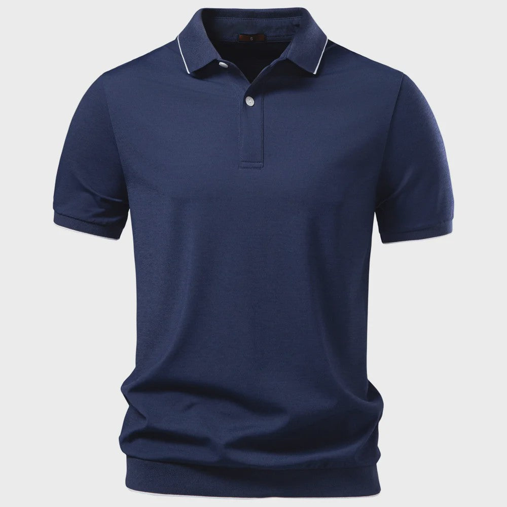 AIOPESON Heren Tencel Polo Shirt - Premium Kwaliteit & Ademend Comfort