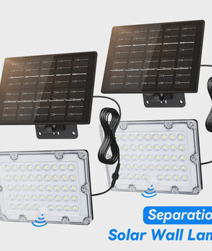 234 LED Solar Wandlamp met Bewegingssensor - Waterdicht IP65, Split Design voor Buiten en Garage