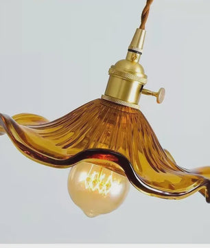Nordic Minimalistische Glazen Hanglamp met Koperen Fitting - Sfeervolle Verlichting voor Woonkamer & Slaapkamer