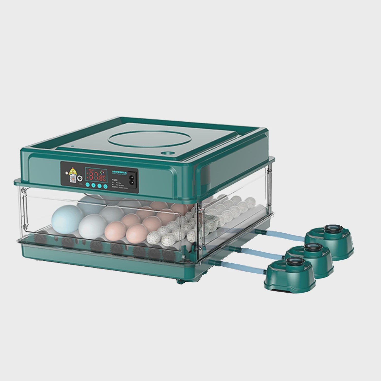 Automatische Broedmachine voor 9-48 Eieren met Constante Temperatuur & Automatische Keerfunctie