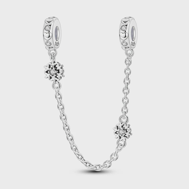 925 Sterling Zilveren Veiligheidsketting Bedel voor Armbanden - Maan, Ster, Vlinder, Hart