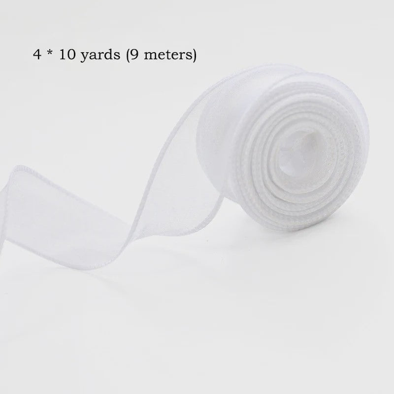 Luxe Chiffon & Organza Lint - Perfect voor Knutselen, Cadeauverpakking & Bruiloftsdecoratie