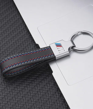 Luxe Lederen Sleutelhanger BMW M - Sportief Design voor BMW 1-7 Serie, X1-X7