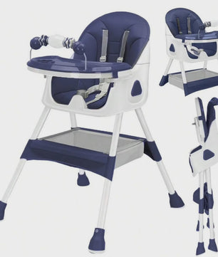 Opvouwbare Baby Kinderstoel (6+ Maanden) - Makkelijk Schoon, Antislip & Met Speelgoedrek - Model E500