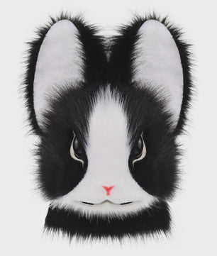 Realistisch Pluche Konijnenmasker - Fursuit Accessoire voor Cosplay, Feest & Halloween
