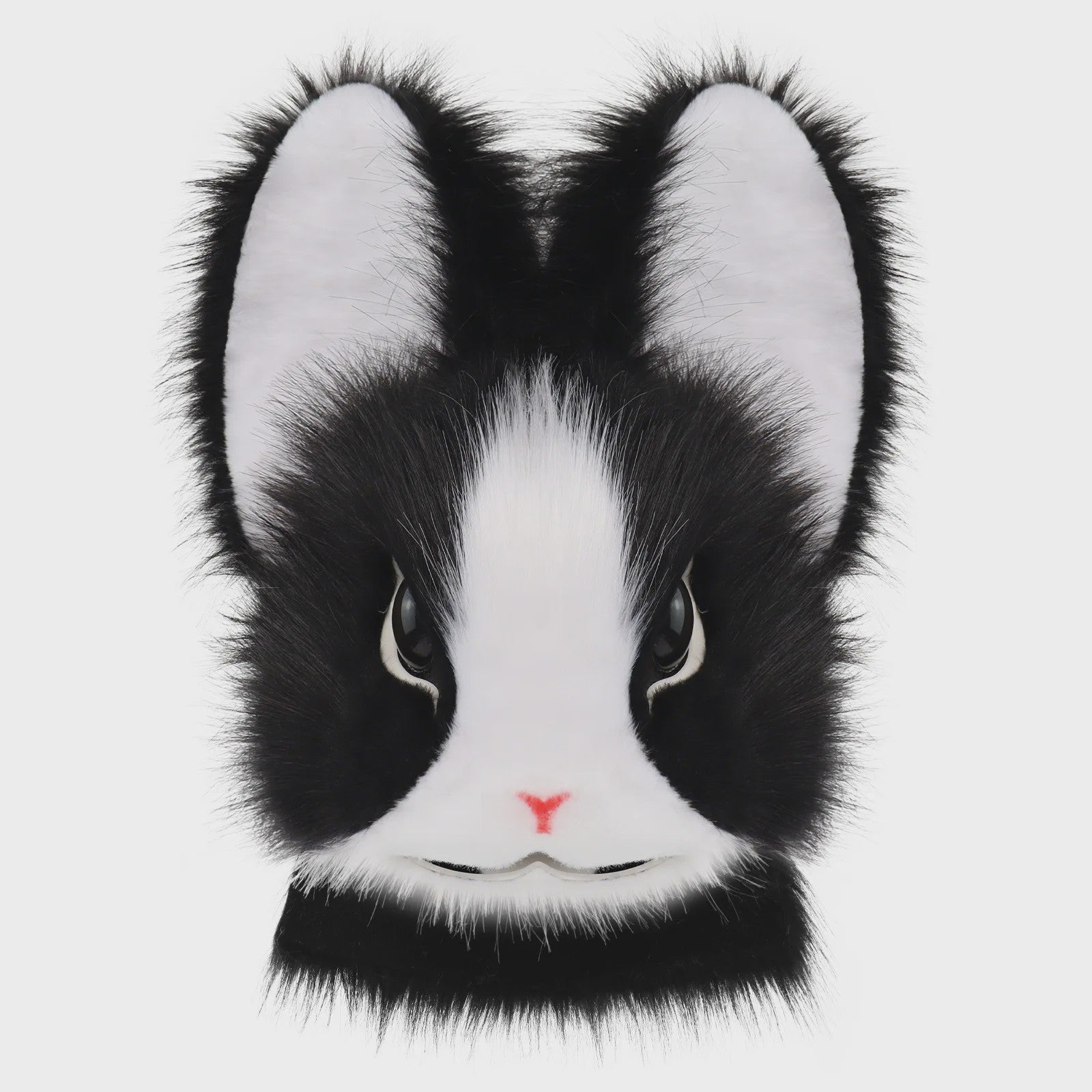 Realistisch Pluche Konijnenmasker - Fursuit Accessoire voor Cosplay, Feest & Halloween