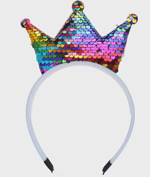 Crown Headband Sequins Hair Bands Women Girls Hair Accessories for Birthday Party Favors Hair Decoration Supplies