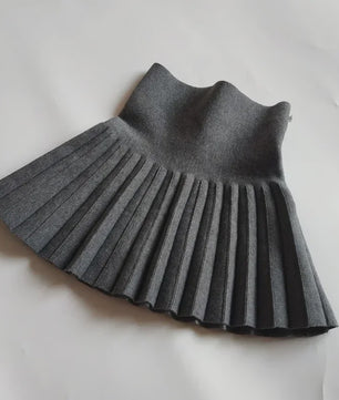 Meisjes Gebreide Plissé Rok - Kinderen 2-12 Jaar - Herfst Winter Stijl