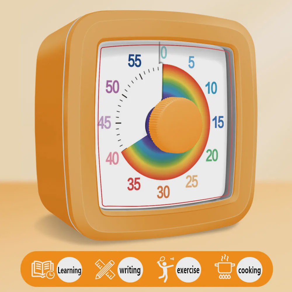 Visuele Timer 60 Minuten - Kinderen & Studenten - Zelfdiscipline & Tijdsmanagement