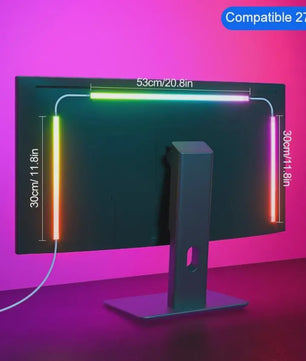 RGBIC LED Strip Verlichting voor Monitor (24-34 Inch) - APP & Muziek Sync