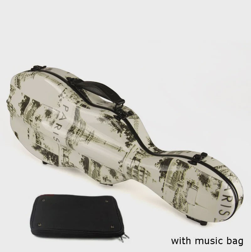 Carbon Fiber Vioolkoffer met Afneembare Tas - Dubbele Draagband & Slot