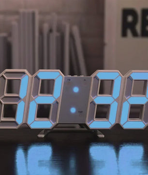 Moderne Digitale Wandklok met LED Display - Stijlvol en Functioneel voor Elk Interieur