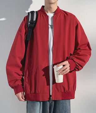 Herfst Bomberjack Heren - Stijlvolle Baseball Kraag Windbreaker Jas