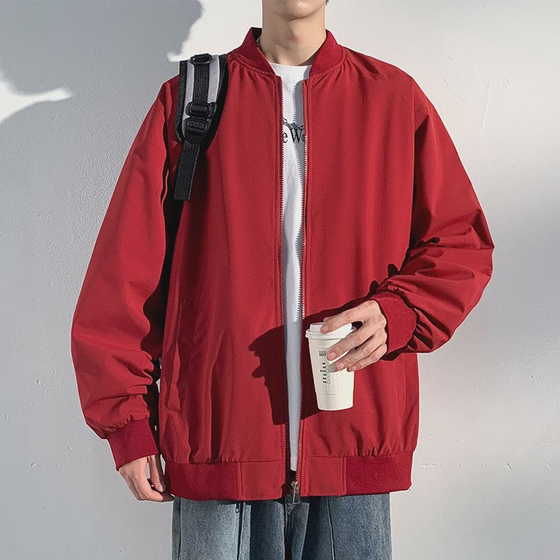 Herfst Bomberjack Heren - Stijlvolle Baseball Kraag Windbreaker Jas
