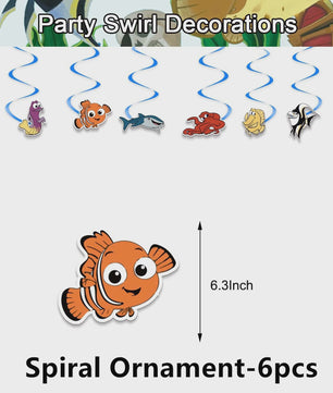 Nemo & Dory Verjaardagsdecoratie Set: Ballonnen, Banner & Cake Topper