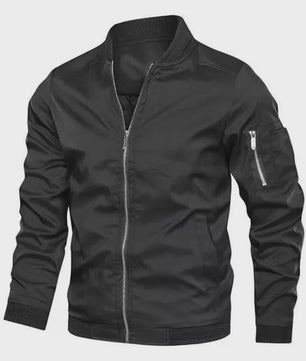Herfst Winter Heren Bomberjack - Basic Stijl Effen Kleur Jas