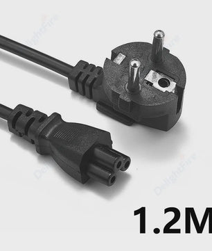 EU Stroomkabel IEC320 C5 - 0.5m, 1.2m of 5m - Voor Laptops, PC's, Monitoren & Meer