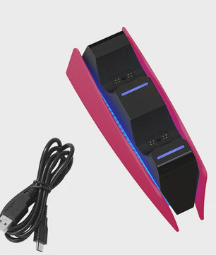 Dubbele Oplaadstandaard voor PS5 DualSense Controllers - Snel en Veilig Opladen