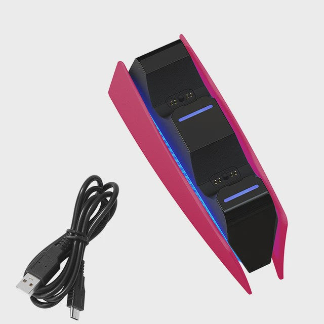 Dubbele Oplaadstandaard voor PS5 DualSense Controllers - Snel en Veilig Opladen