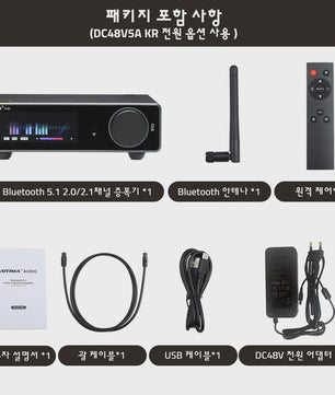 AIYIMA A80 Krachtige Stereo Power Versterker met DAC & Bluetooth (2x300W, Class D)