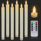 Set LED Kaarsen 12-120 Stuks - Flakkerend Vlam Effect, Afstandsbediening, Batterij, Decoratie