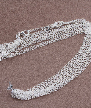 925 Sterling Zilveren Kettingen: Rolo, Figaro & Meer (16-30 Inch)