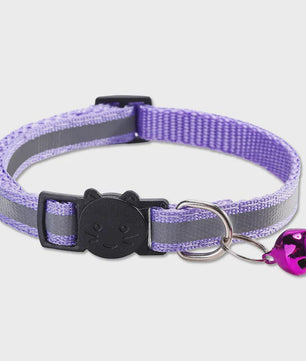 Reflecterende Halsband voor Katten & Kittens met Veiligheidsgesp en Belletje - Verstelbaar & Zacht