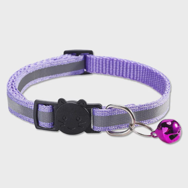 Reflecterende Halsband voor Katten & Kittens met Veiligheidsgesp en Belletje - Verstelbaar & Zacht