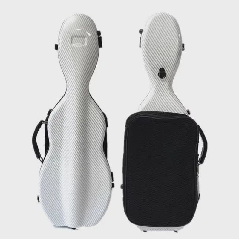 Luxe Carbon Fiber Vioolkoffer - Lichtgewicht & Duurzaam met Dubbele Draagband
