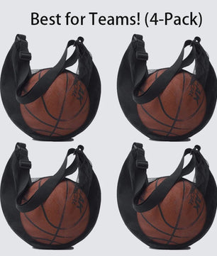 Sportbal Tas Mesh - Crossbody Balhouder voor Basketbal, Voetbal, Volleybal