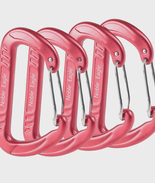 15kN Aluminium D-ring Karabiners Set - Zwaar, Lichtgewicht voor Outdoor & Camping