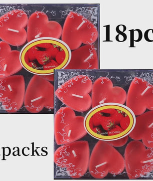 9x Hartvormige Geurkaarsen - Romantische Sfeer voor Valentijn, Bruiloft & Decoratie