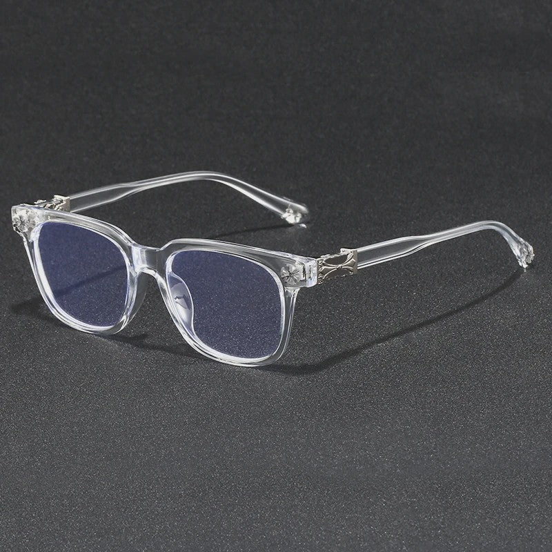 BEAU FIVE Retro Vierkante Computer Bril met Anti-Blauw Licht Filter - Trendy & Hoge Kwaliteit (Model F114)