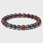 Handgemaakte Tijgeroog & Hematiet Kralen Armband - Energie & Meditatie Sieraden