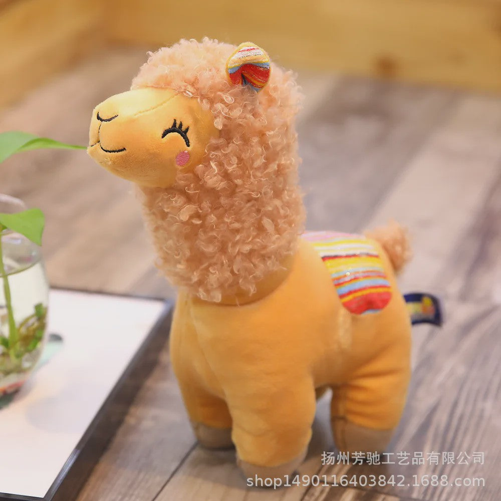 Schattige Alpaca Lama Pluche Knuffel - 25cm Zacht Speelgoed voor Kinderen en Decoratie