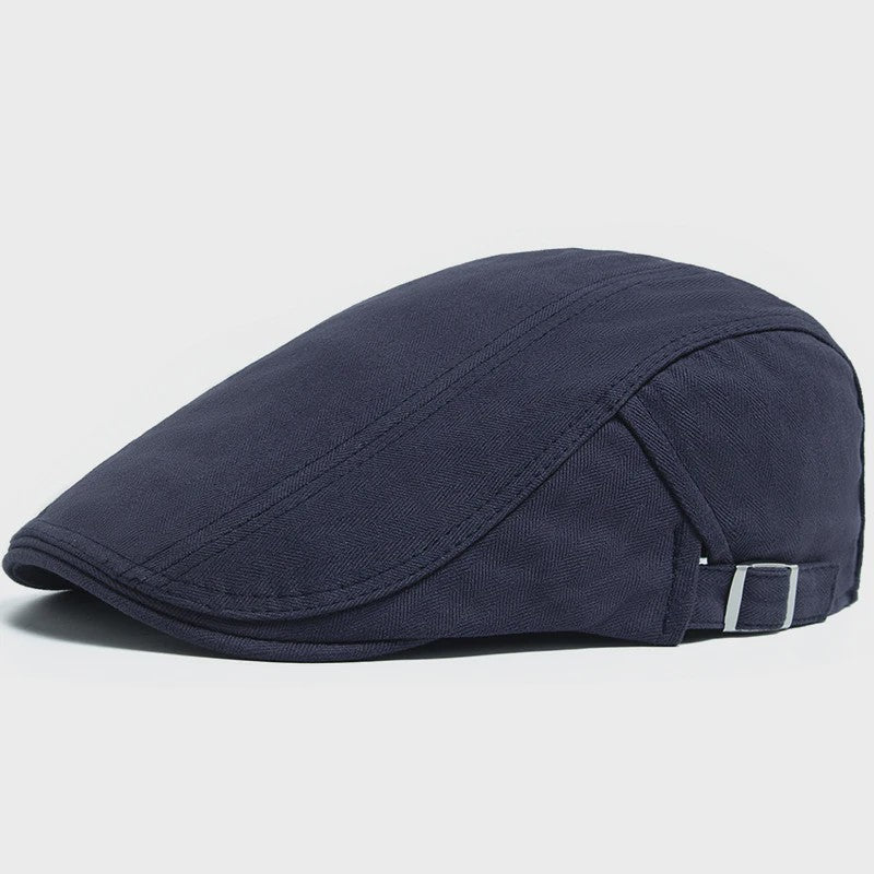 Klassieke Heren Baret - Stijlvolle Vintage Katoenen Pet met Vizier