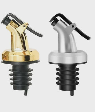 Set van 4x Wijnfles Stop & Olijfolie Schenktuit - Lekvrije Keuken Bar Accessoires