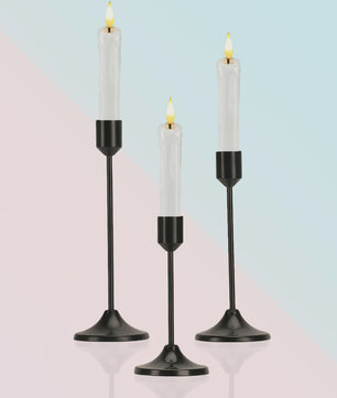 Set Kaarsenstandaards Klassiek Bullet-Head - Goud & Zwart - Decoratie & Tafeldecoratie