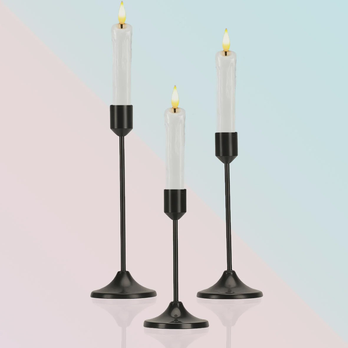 Set Kaarsenstandaards Klassiek Bullet-Head - Goud & Zwart - Decoratie & Tafeldecoratie
