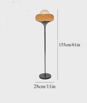 Retro Bauhaus Glas Plafondlamp Oranje Rood - Sfeervolle Verlichting voor Woonkamer & Slaapkamer
