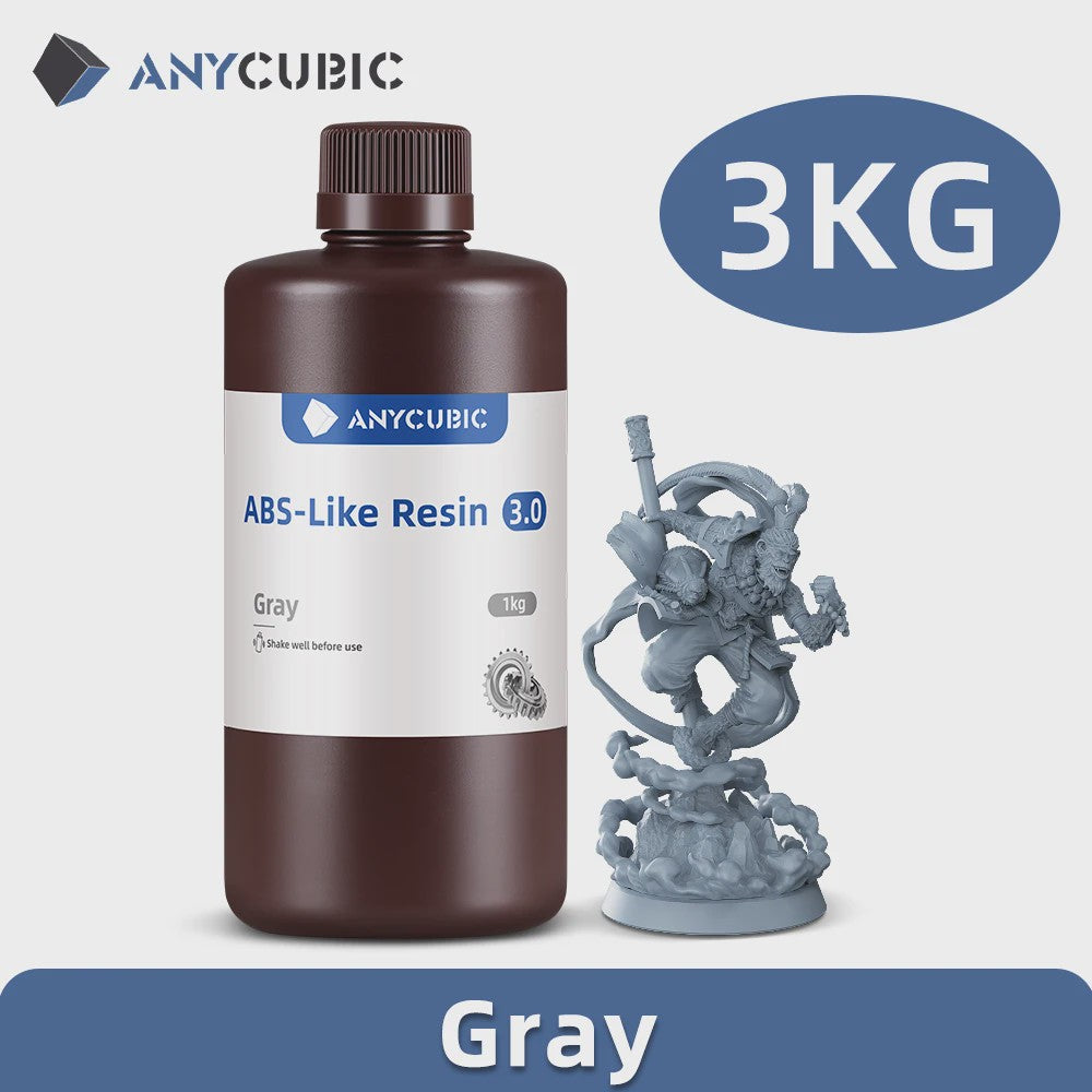 Anycubic ABS-Like Resin 3.0 - Hoge Nauwkeurigheid, Sterk & Lage Krimp voor 3D Printers