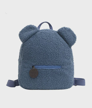 Schattige Kinderrugzak met Berenoren - Zacht Lamswol Fleece