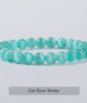 Natuurstenen Armband Dames - Elastisch, Blauw, Yoga & Healing Sieraden