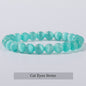 Natuurstenen Armband Dames - Elastisch, Blauw, Yoga & Healing Sieraden